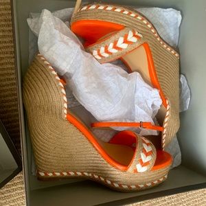 Gucci leather platform espadrille